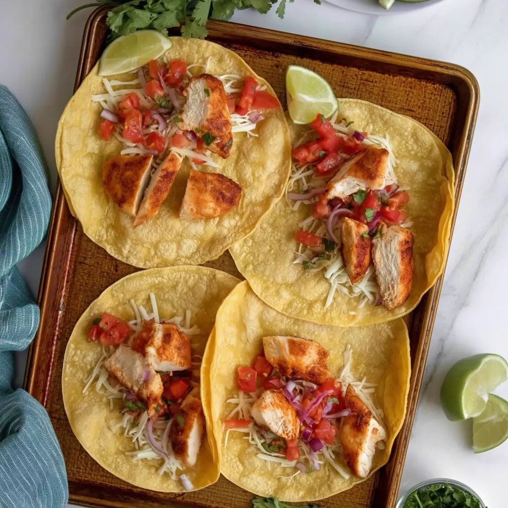 baked chicken tacos