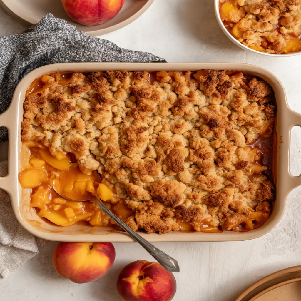 easy peach cobbler