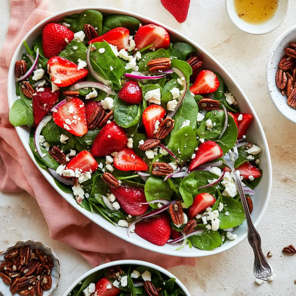 strawberry spinach salad