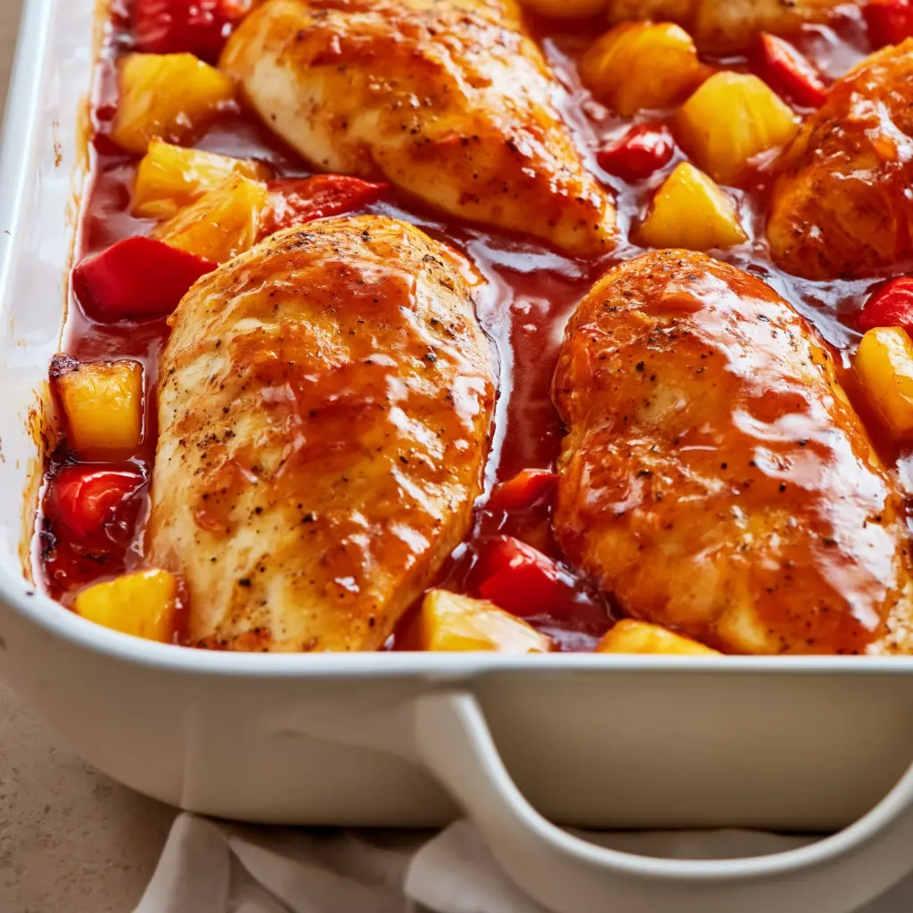 baked sweet Hawaiian chicken
