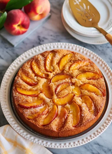 peach cake