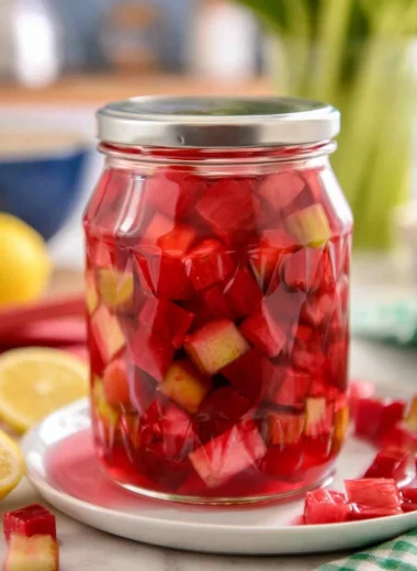 pickled rhubarb