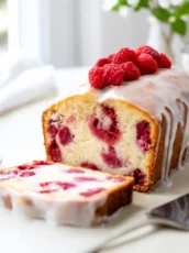 Fresh Raspberry Lemon Loaf Cake That Feels Bright and Homemade