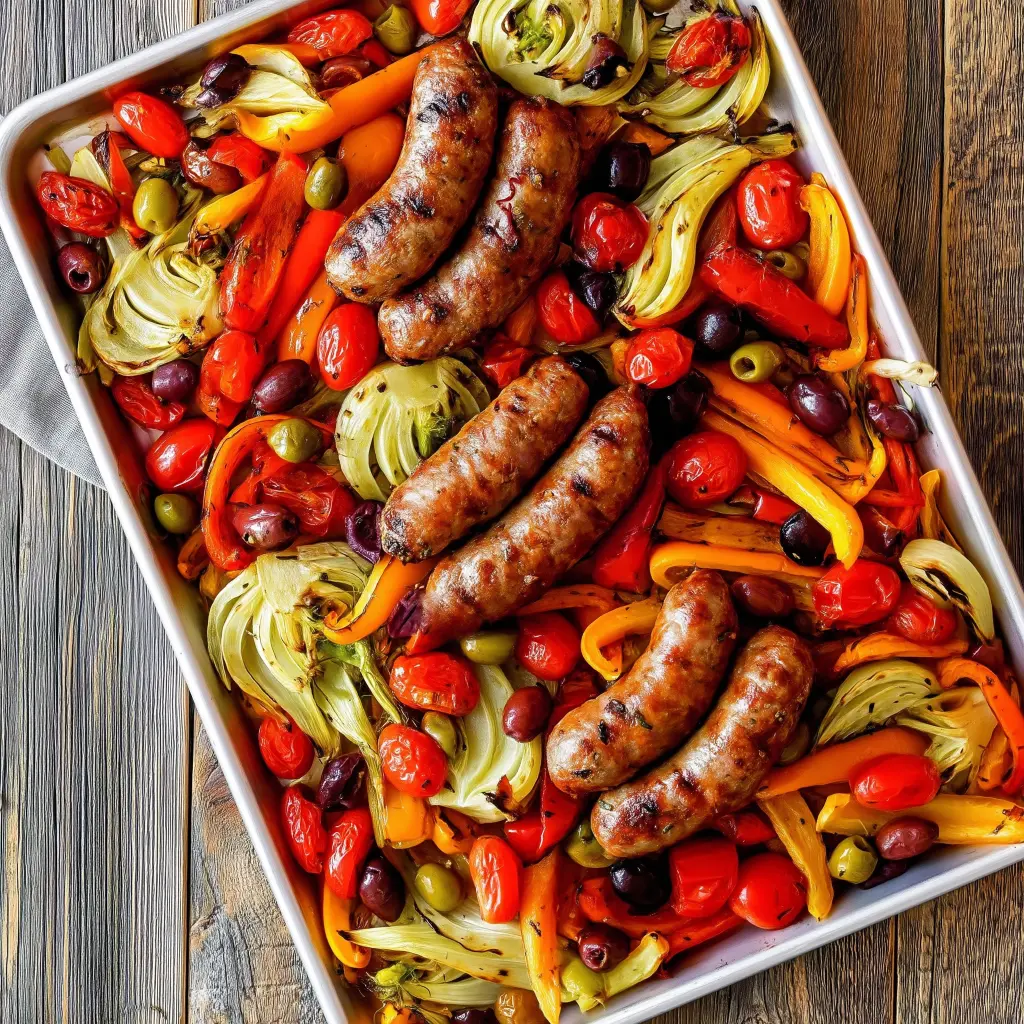 sheet pan sausage